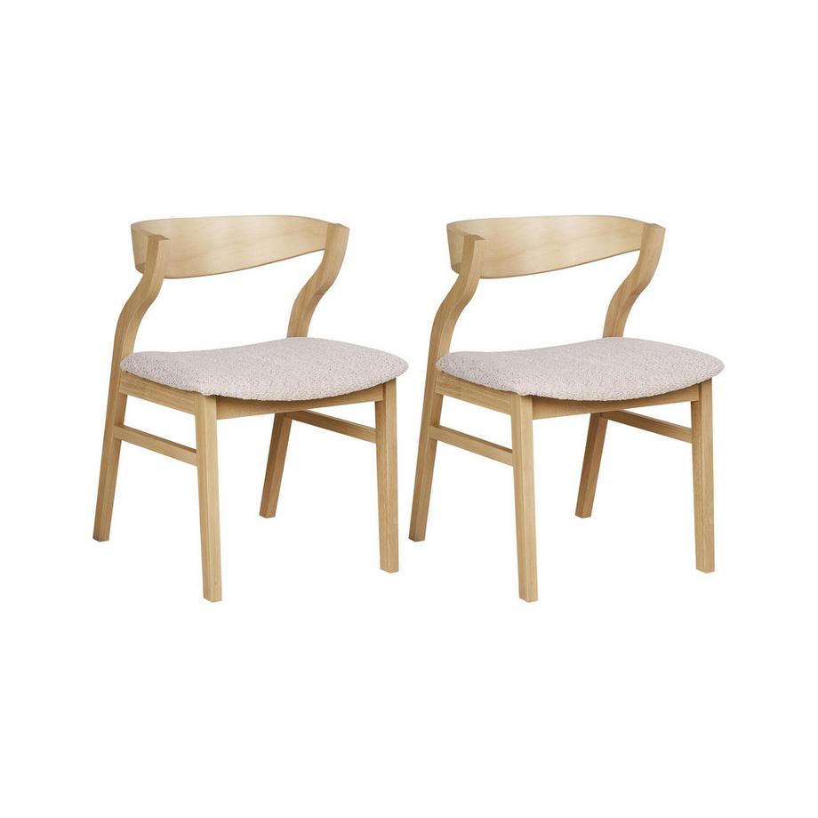 Beliani Esszimmerstuhl 2er Set aus Sperrholz Klassisch MAROA  