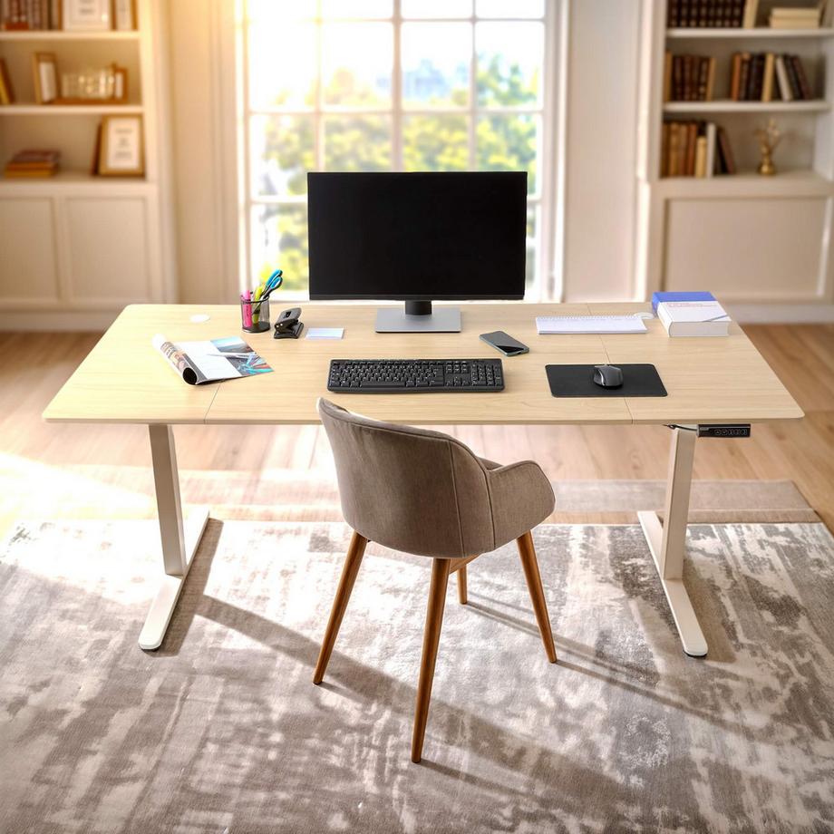 Arebos Höhenverstellbarer Schreibtisch Elektrisch mit Memory-Funktion  