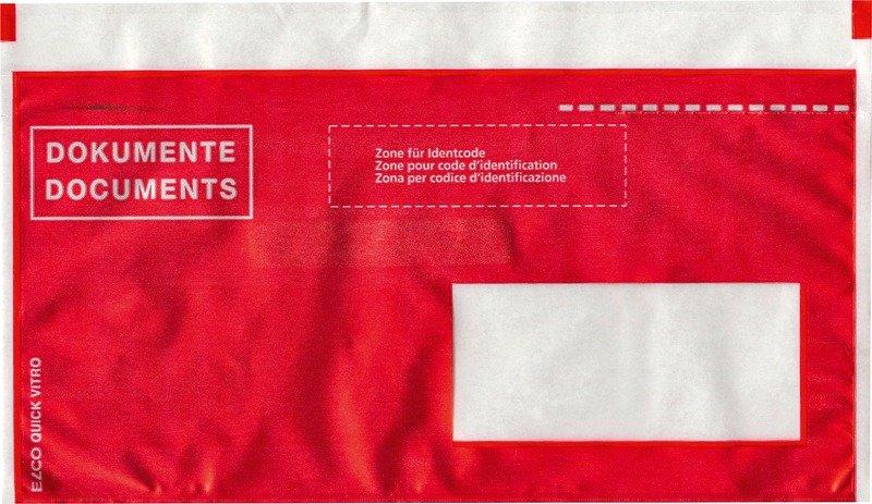 Image of ELCO Dokumentent. Quick Vitro C6/5 29023.80 rot, Fenster rechts 250 Stk. ELCO Dokumentent. Quick Vitro C6/5 29023.80 rot, Fenster rechts 250 Stk.