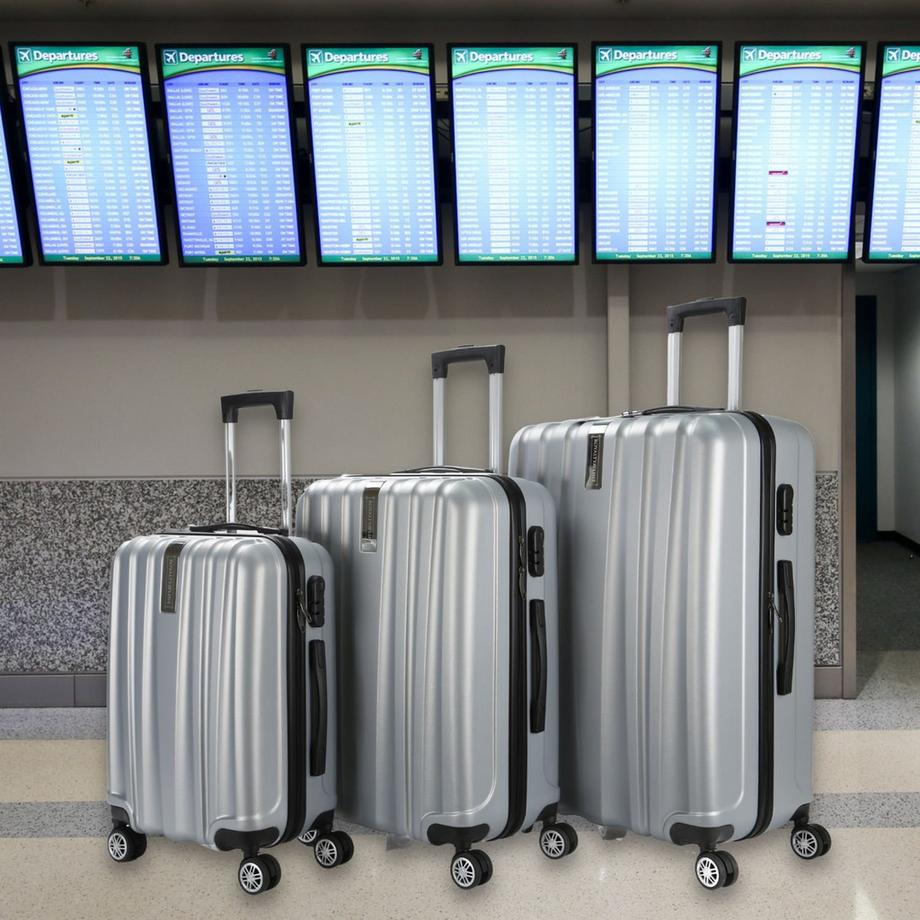 Royalty Line  Set aus 3 Koffern - Silber 