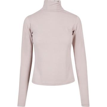 sweatshirt mit langen ärmeln und rollkragen aus modal, damen