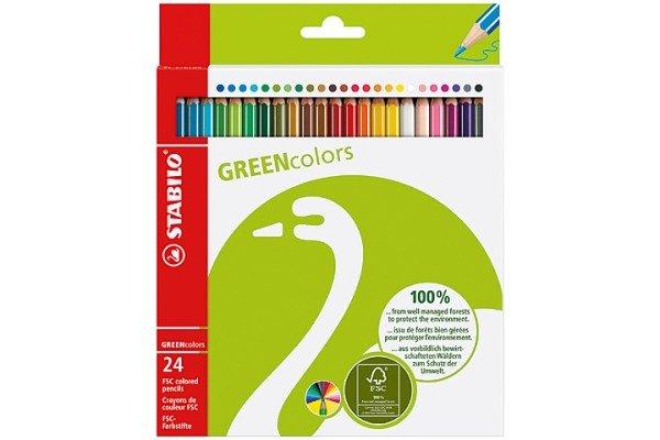 STABILO STABILO Farbstifte Greencolors 24026019 24 Farben  