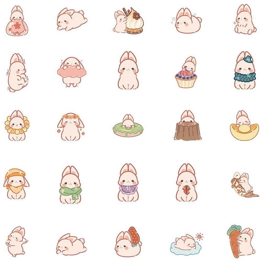 Gameloot Aufkleber - süße Tiere - 50 Stk  