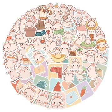Aufkleber - süße Tiere - 50 Stk