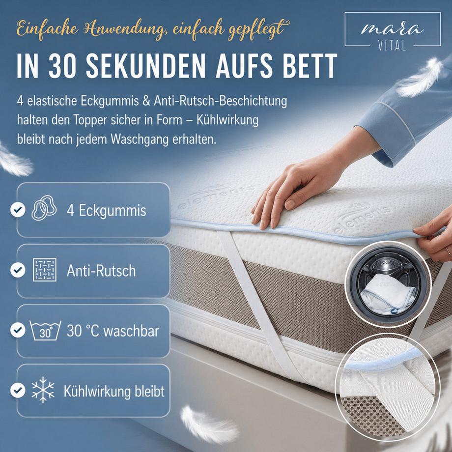 Mara Vital Kühlende Matratzenauflage Elements Cool  