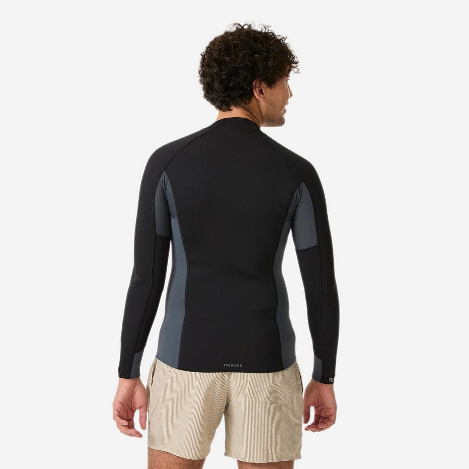 DECATHLON  Schnorcheloberteil langärmelig Naturkautschuk Yulex 1,5 mm 