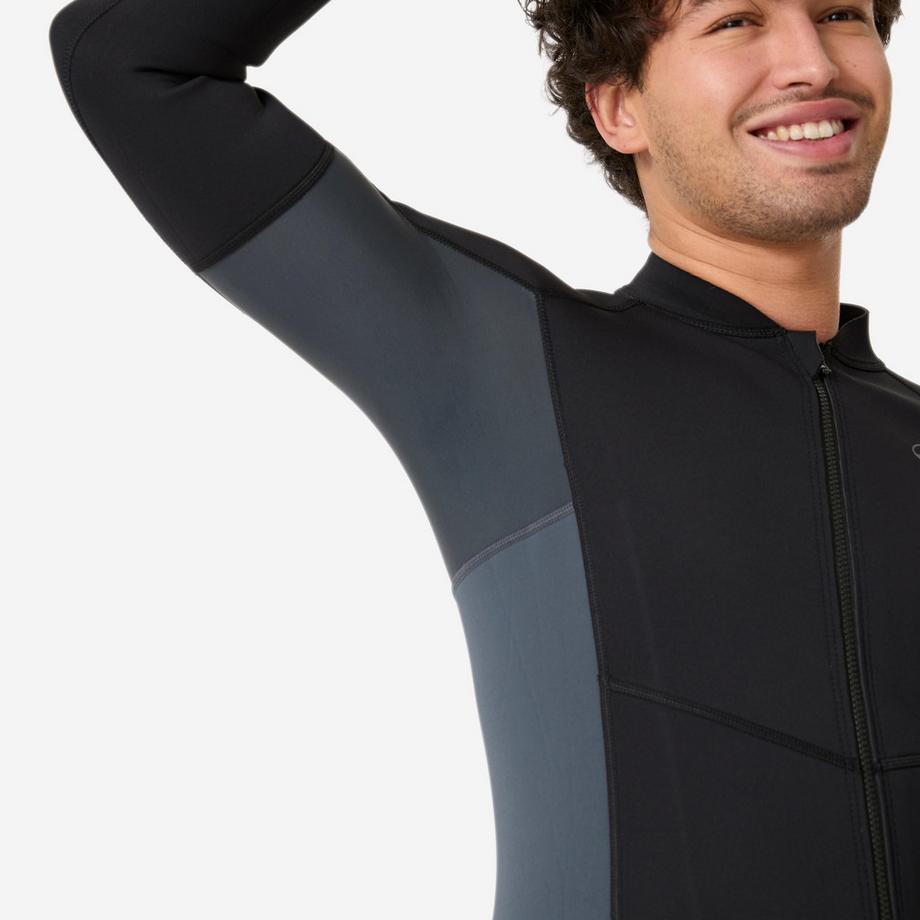 DECATHLON  Schnorcheloberteil langärmelig Naturkautschuk Yulex 1,5 mm 