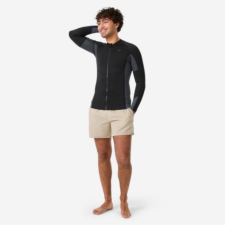 DECATHLON  Schnorcheloberteil langärmelig Naturkautschuk Yulex 1,5 mm 
