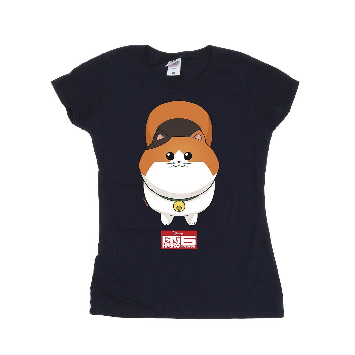 Image of Big Hero 6 Baymax Kitten Face Tshirt Damen Marine M