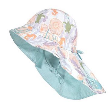 Mädchen Sonnenhut Flapper mit Nackenschutz