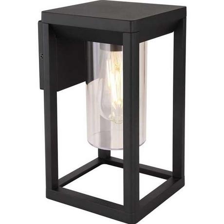 mutoni Lampada da esterno Candela in alluminio pressofuso nero opaco 1xE  