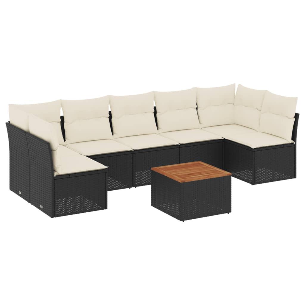 VidaXL set divano da giardino Polirattan  