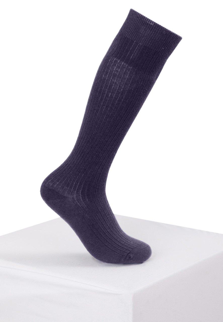 Image of Kaschmir Kniesocken Herren Violett 43-46