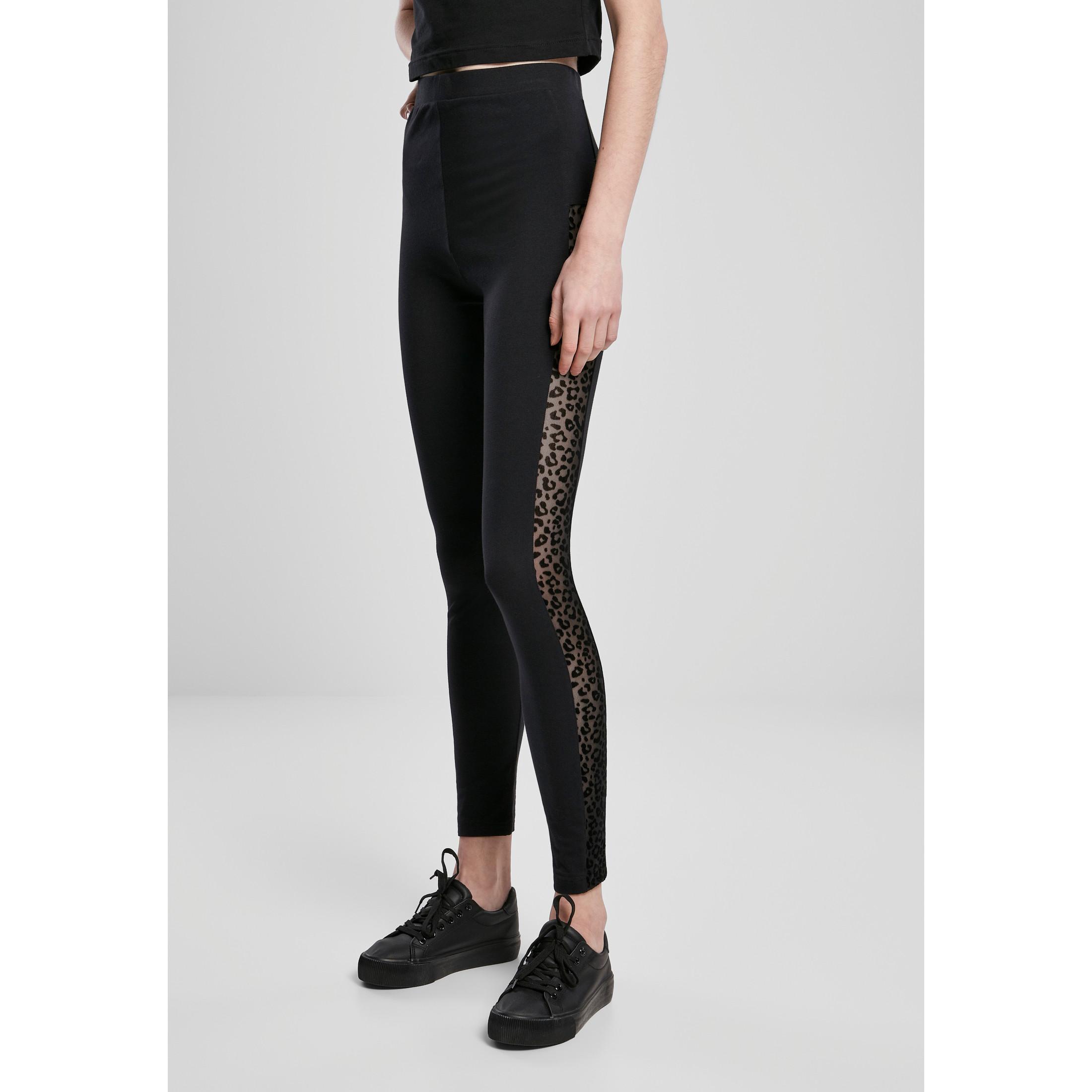 Image of Damen-legging Urban Claic Flock Lace Tripe Damen S