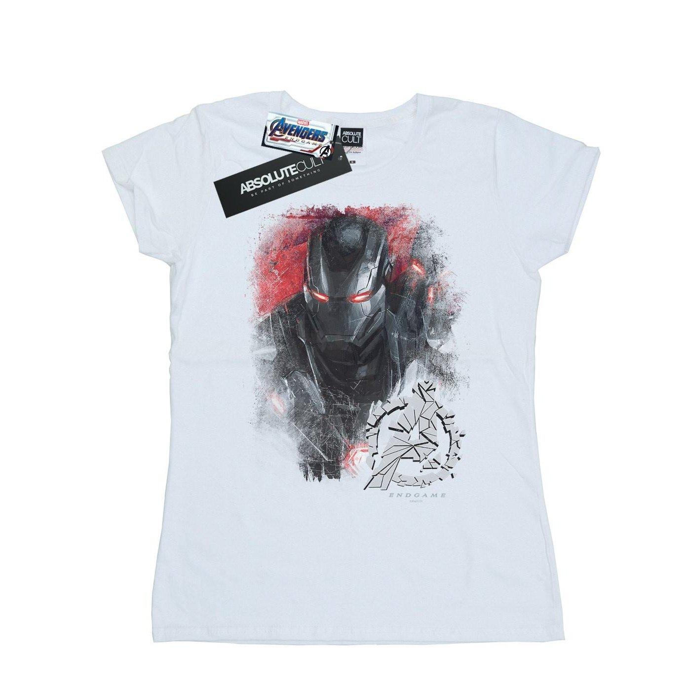 Image of Avengers Endgame War Machine Brushed Tshirt Damen Weiss L