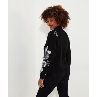 Joe Browns  Pailletten Trichterhals-Pullover 