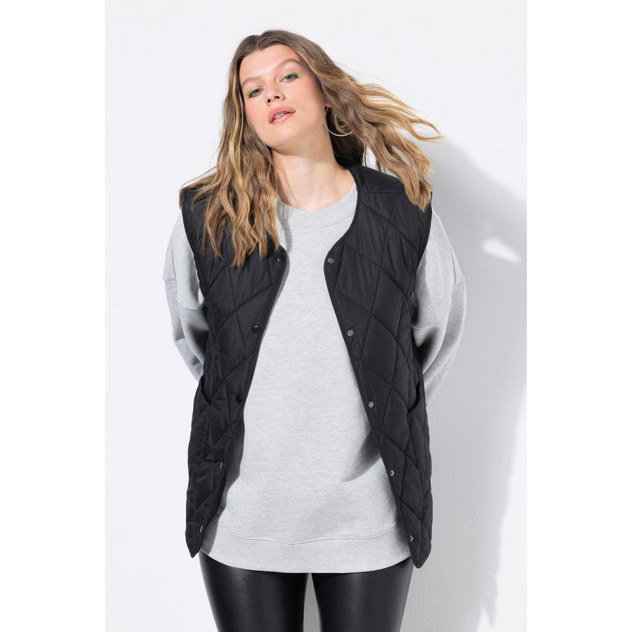 Studio Untold Gilet Trapuntato Leggero Taglio Oversize Bottoni Automatici  