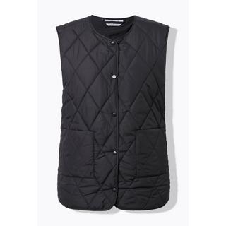 Studio Untold Leichte Steppweste Oversize Shape Druckknöpfe  