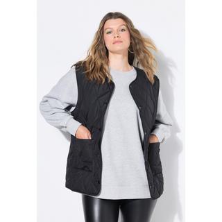 Studio Untold Leichte Steppweste Oversize Shape Druckknöpfe  
