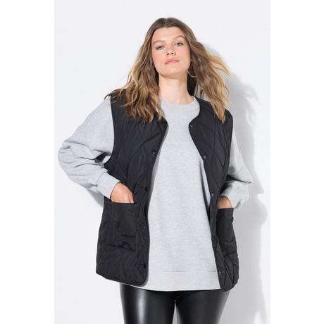 Studio Untold Leichte Steppweste Oversize Shape Druckknöpfe  