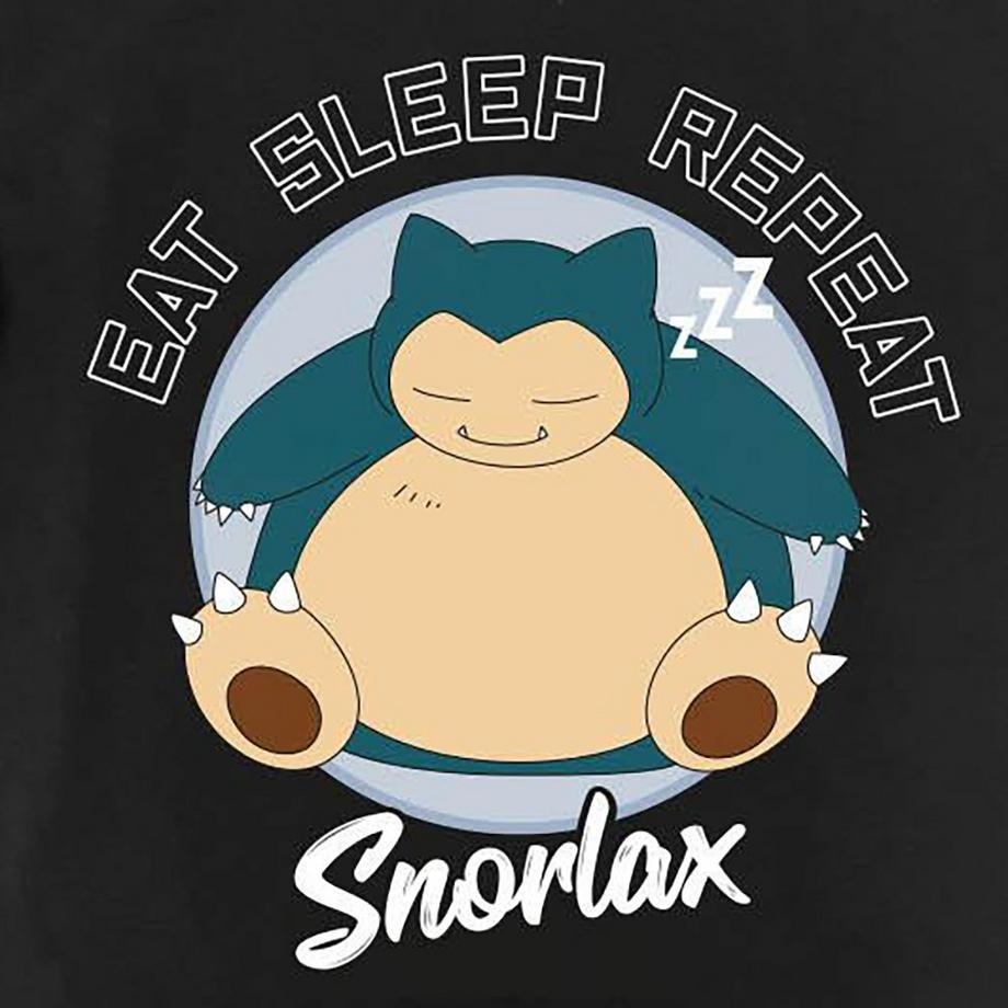 Pokemon Snorlax Eat Sleep Repeat T-Shirtkleid  