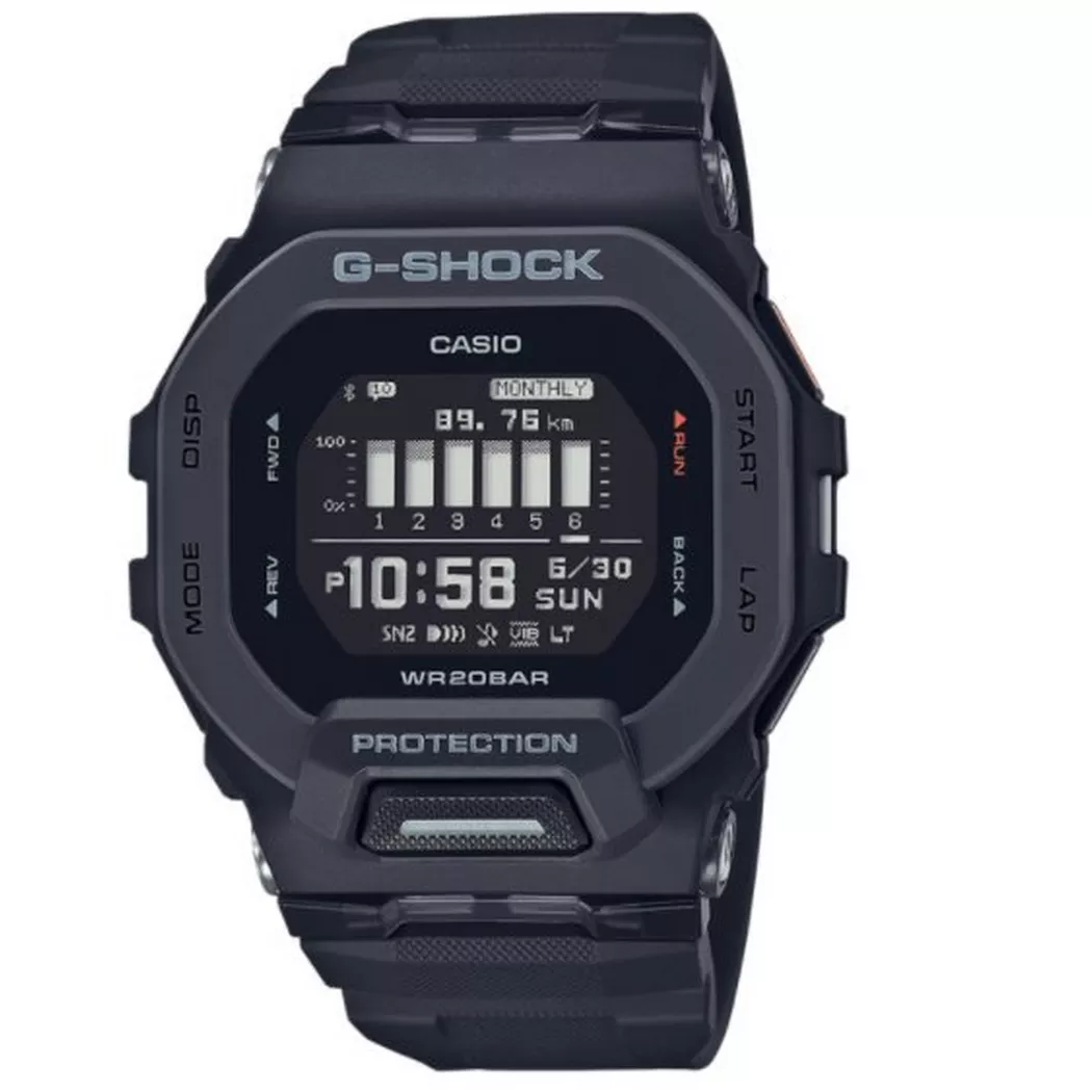 CASIO - G-Shock GBD-200-1ER G-Squad, One Size, Noir