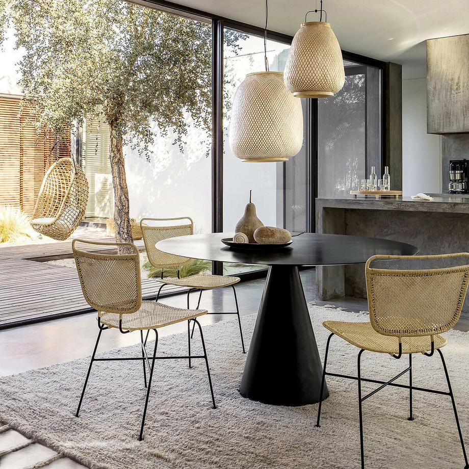 AM.PM Table métal acier effet usé Ø120 cm  