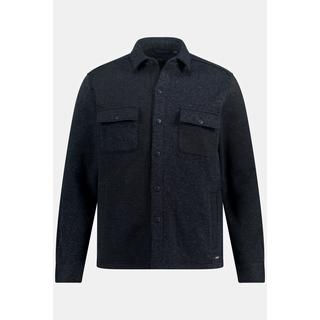 JP1880  Camicia di pile e maglia per l'outdoor da indossare sopra altri indumenti con vestibilità moderna, maniche lunghe e colletto ad apertura inglese 