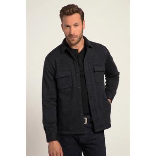 JP1880  Chemise / surchemise Outdoor en maille polaire ; manches longues et col Kent - coupe Modern Fit 