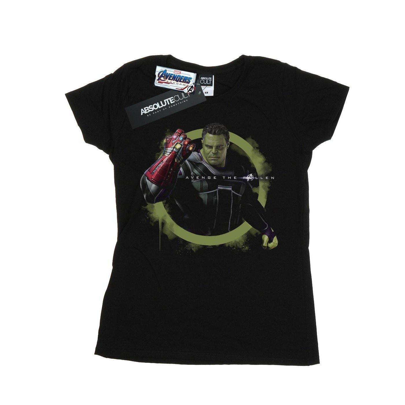 Image of Avengers Endgame Hulk Nano Gauntlet Tshirt Damen Schwarz M