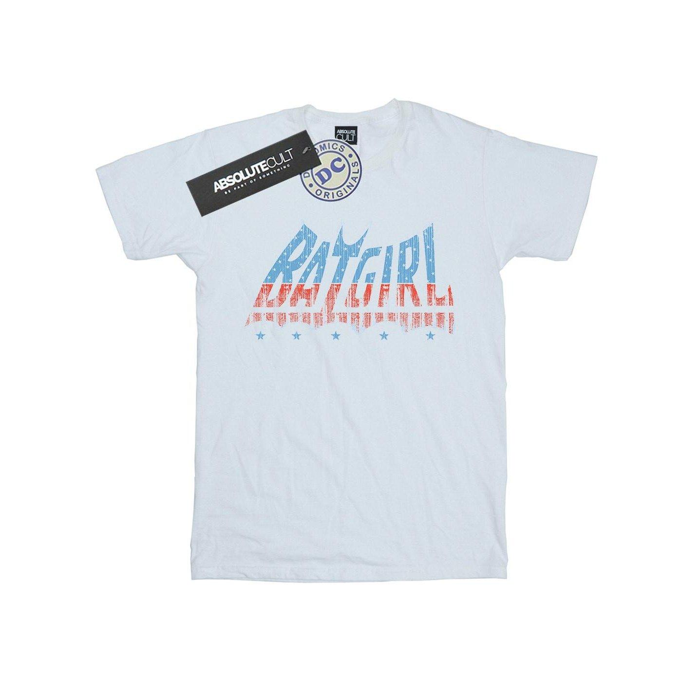 Image of Batgirl American Logo Tshirt Mädchen Weiss 140/146