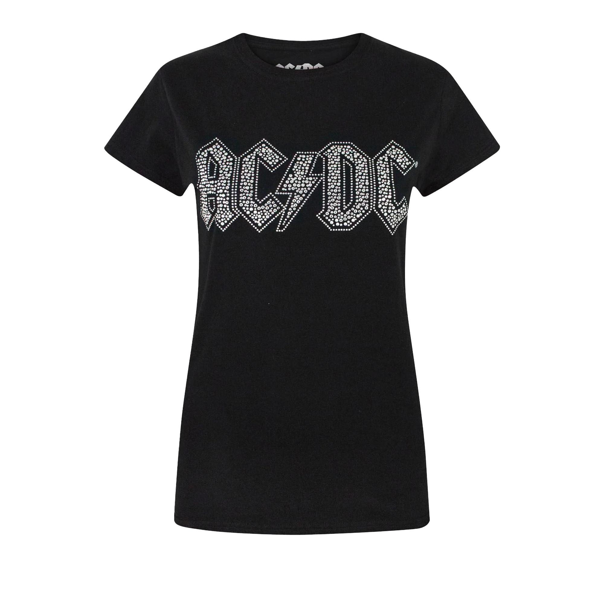 Image of Acdc Tshirt Logo Damen Schwarz XXL