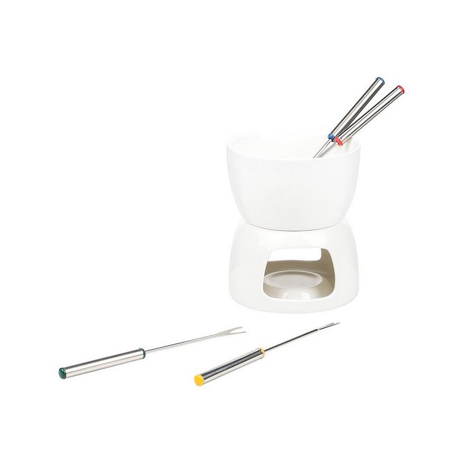 Schokoladen Fondue-Set aus Porzellan