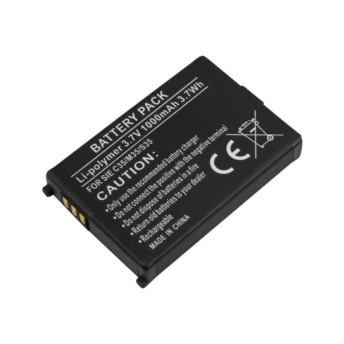 vhbw 1x batteria compatibile con Swisscom TOP S317, TOP S600, Siemens C35, C35i, M35, M35i, S35, S35i smartphone cellulare (900mAh, 3,7V, Li-Ion