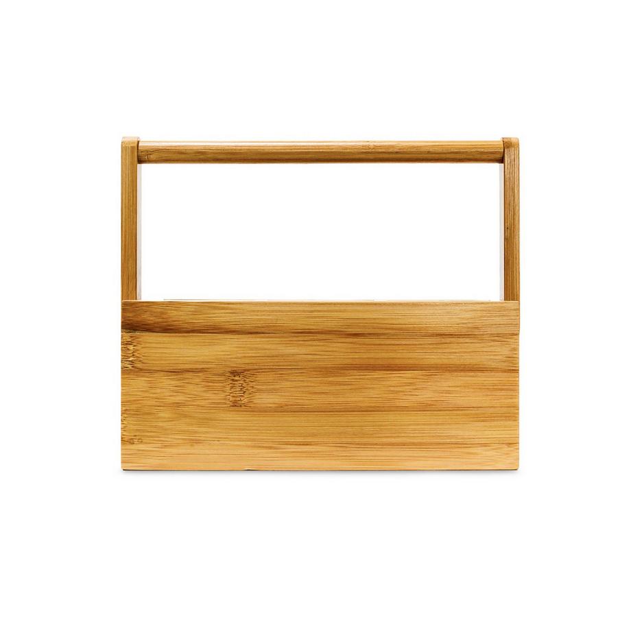 B2X Petit rangement en bambou avec poignée de transport  