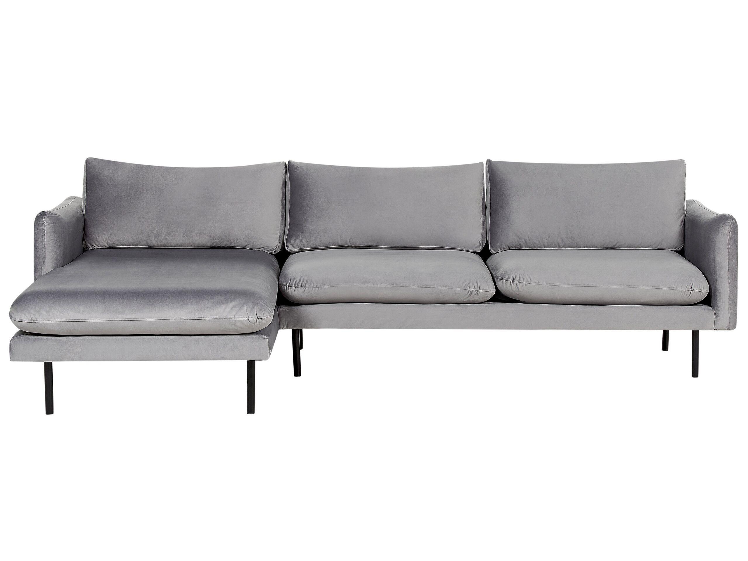 Image of Ecksofa aus Samtstoff Modern VINTERBRO Ecksofa aus Samtstoff Modern VINTERBRO