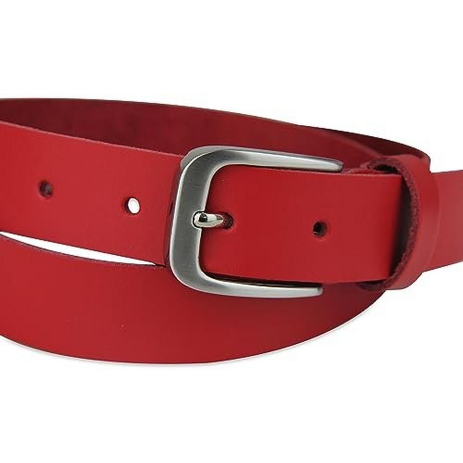 Only-bags.store Ledergürtel 3 cm Breit Rot  