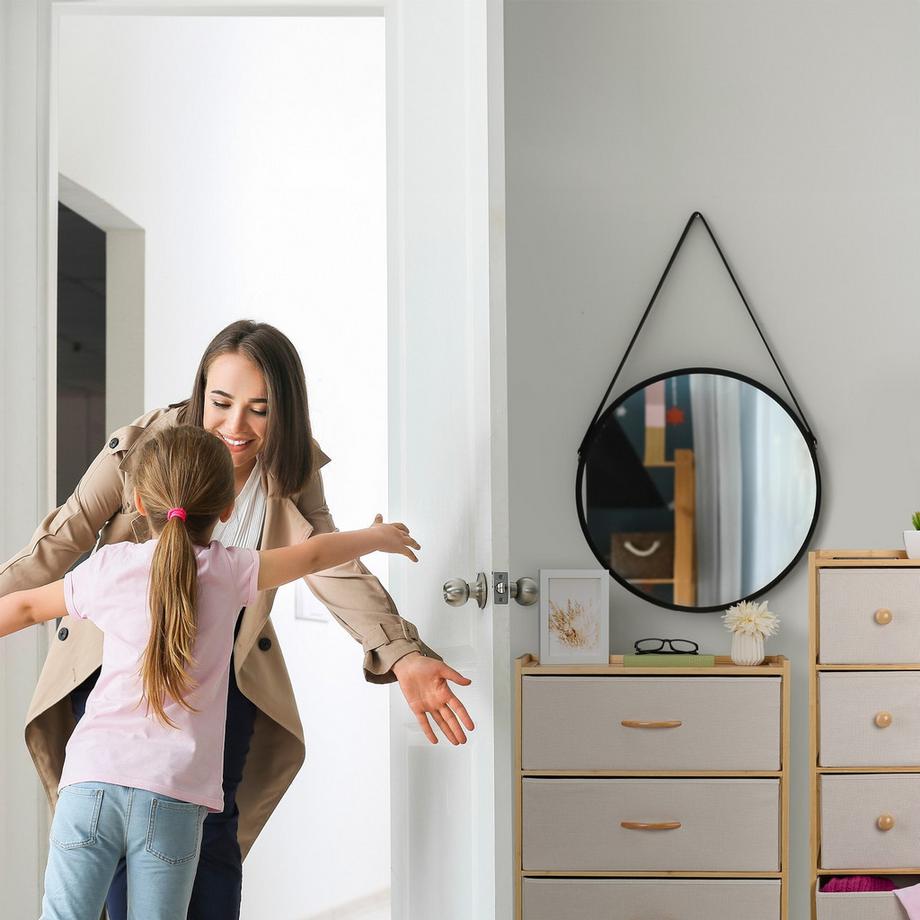 Northix Scrivania in bambù 3 cassetti  