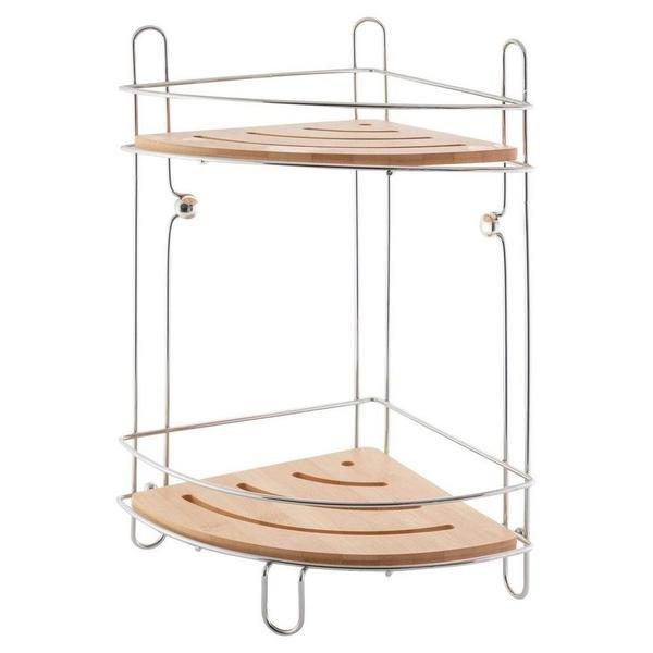 Image of Badezimmer-Aufbewahrung – Eckregal aus Bambus Badezimmer-Aufbewahrung – Eckregal aus Bambus