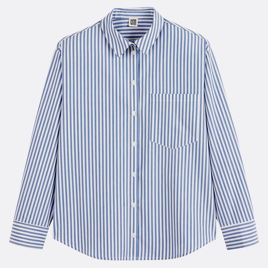 La Redoute Collections Gestreiftes Baumwollhemd  