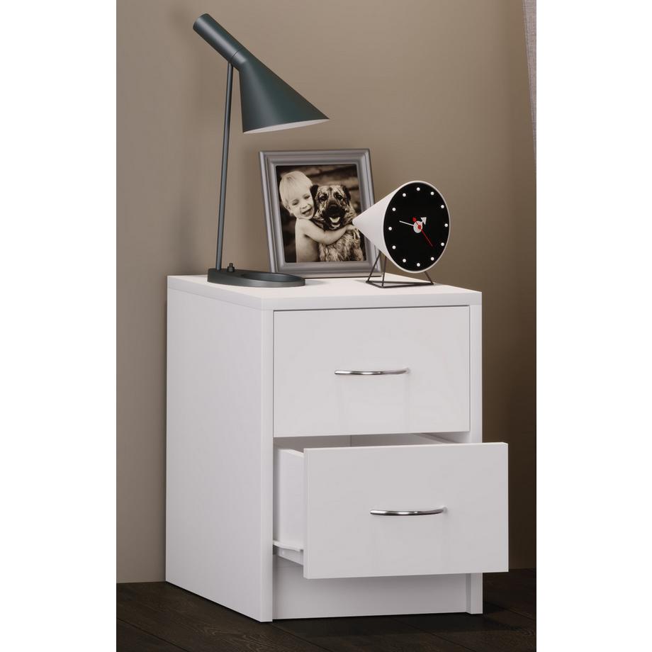 VCM Holz Nachtschrank Beistelltisch Schublade Konsole Nachttisch Boxal Mini  