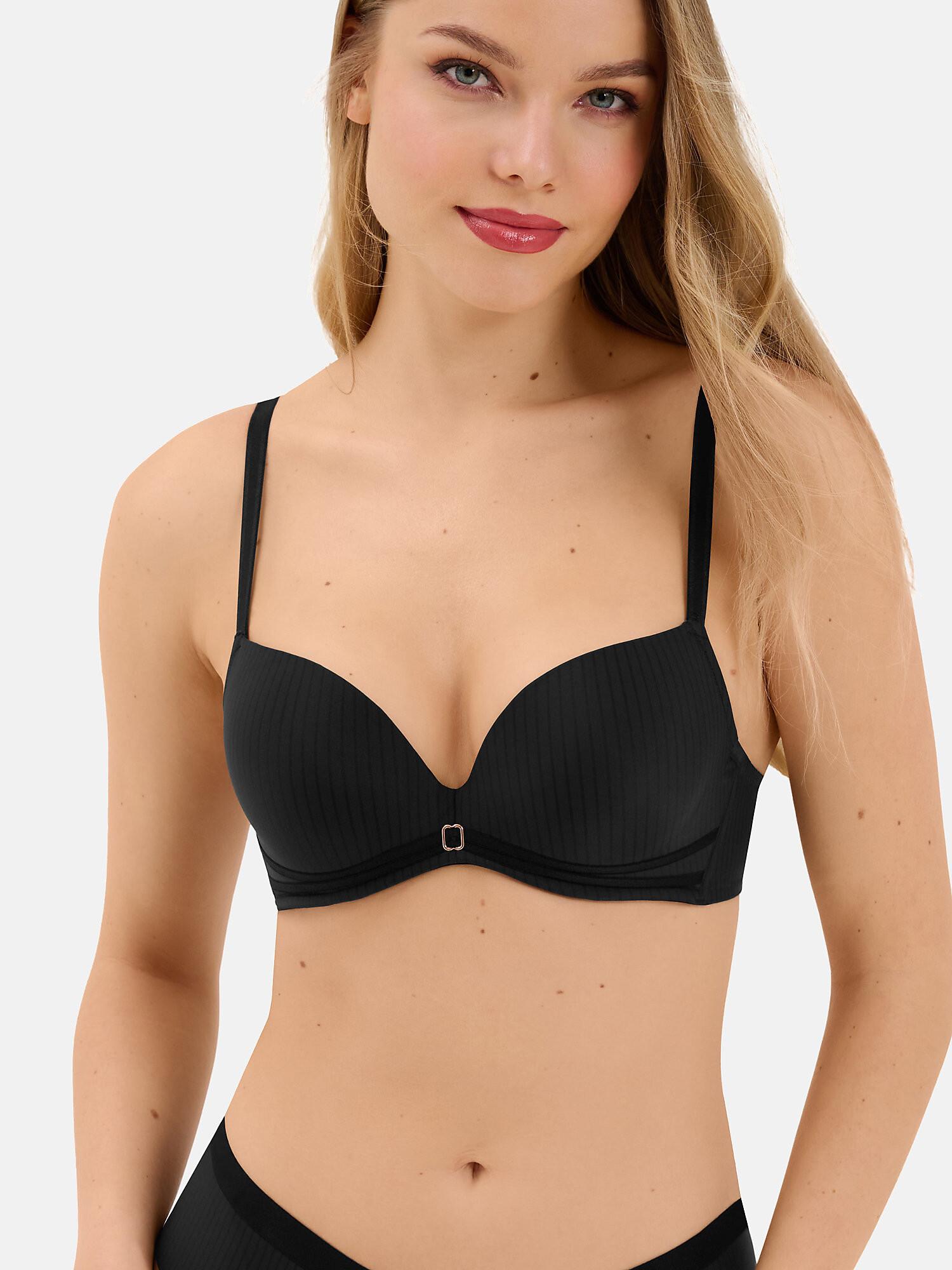 Image of Push-up-bh Laura Damen Schwarz A/75