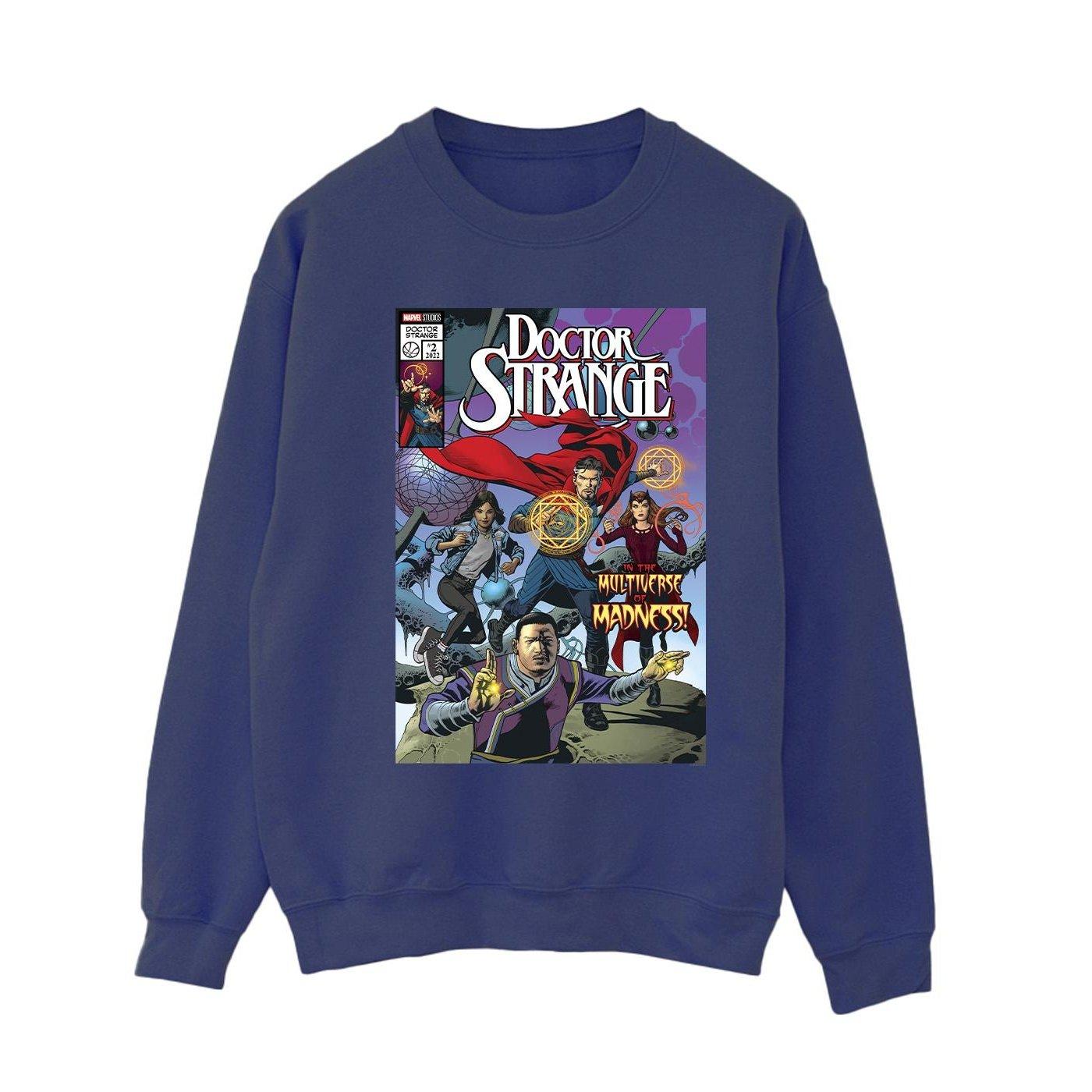 Image of Doctor Strange Comic Circles Sweatshirt Damen Marine XXL