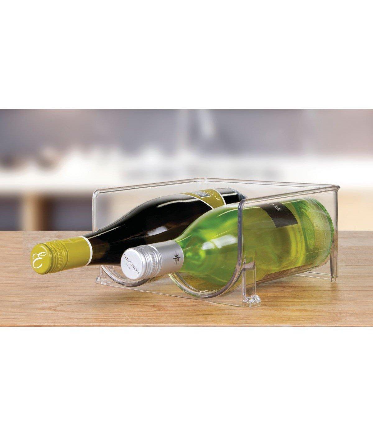 Calicosy Range-bouteille de vin transparent 2 en 1  