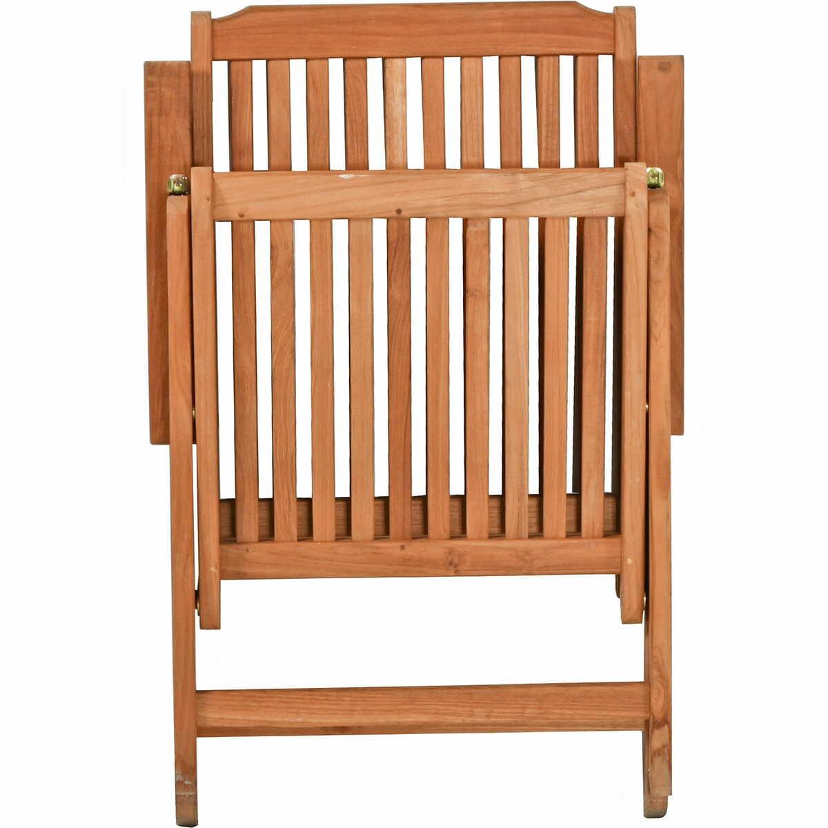 mutoni pleasure Garten Essgruppe Solo II Teak natur (3-tlg)  