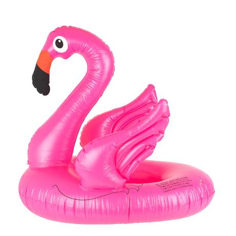Pricenet  Roue de ponton gonflable enfant flamant rose 