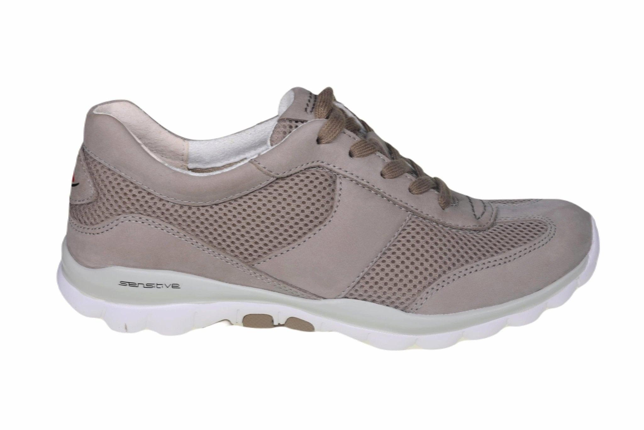 Image of Nubuk Wandersneaker Damen Beige 36
