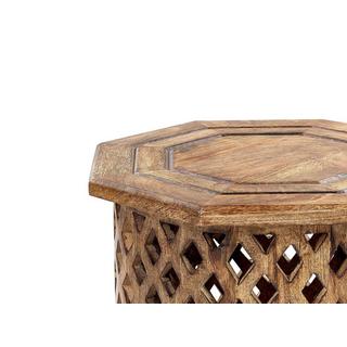 Beliani Table d'appoint en Manguier Rustique KHANPUR  