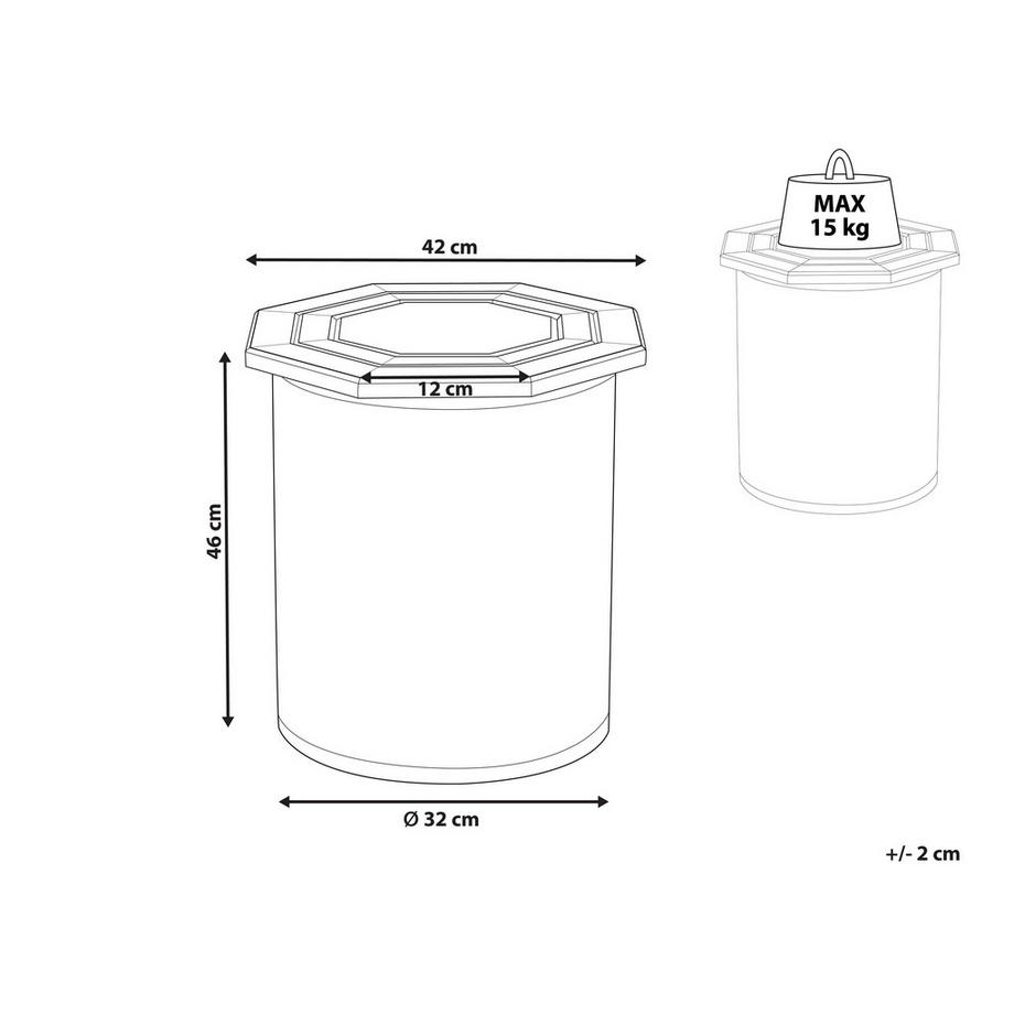 Beliani Tavolino en Legno di mango  KHANPUR  