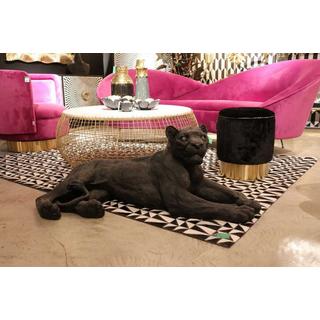 KARE Design Portacandele Flower Bloom nero oro rotondo 10  